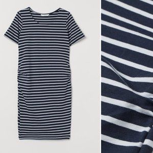 TWO H&M short-sleeved bodycon maternity dresses SMALL